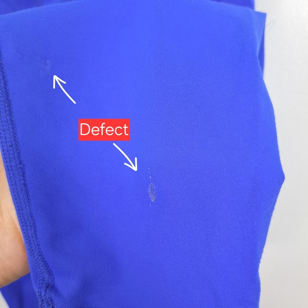 Under Armour Leggings XS Blue‎ Fitted Workout Pants Pockets Ankle Slit - Picture 3 of 14